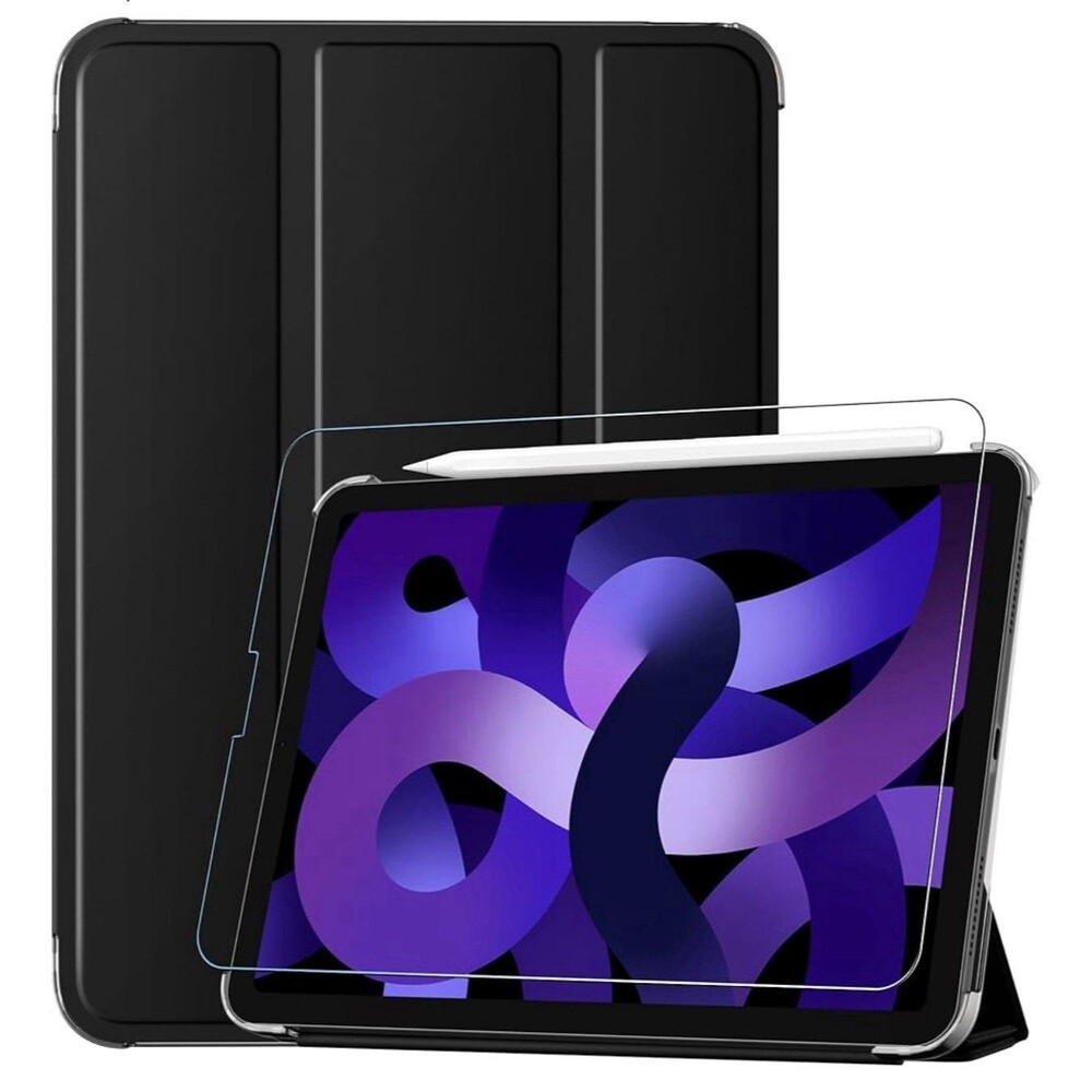 For iPad Air 5 10.9'' inch Case And Tempered Glass Screen Protector